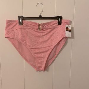 NWT Time and Tru barbie pink woman’s 1x ( 16w-18w)  bikini bottoms